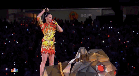 Katy Perry Super Bowl roar