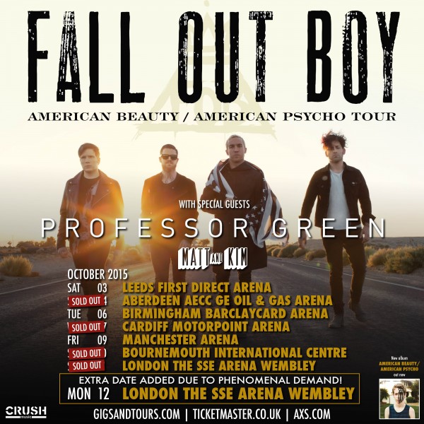 Fall Out Boy 2015 support acts