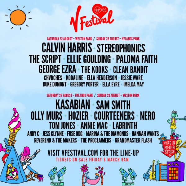 V Festival 2015 line up