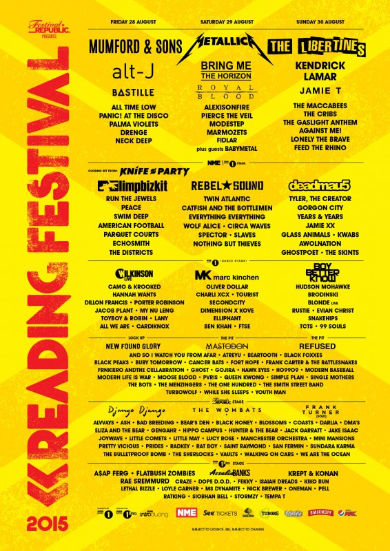 Reading and Leeds 2015