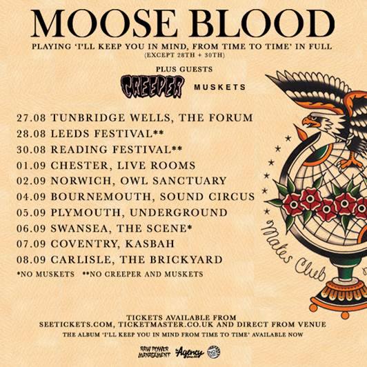 Moose Blood Creeper Muskets tour 2015