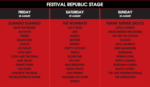Reading Festival 2015 festival republic stage
