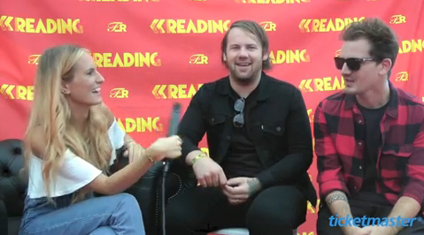 Beartooth interview with Sophie Eggleton at Reading for Ticketmaster