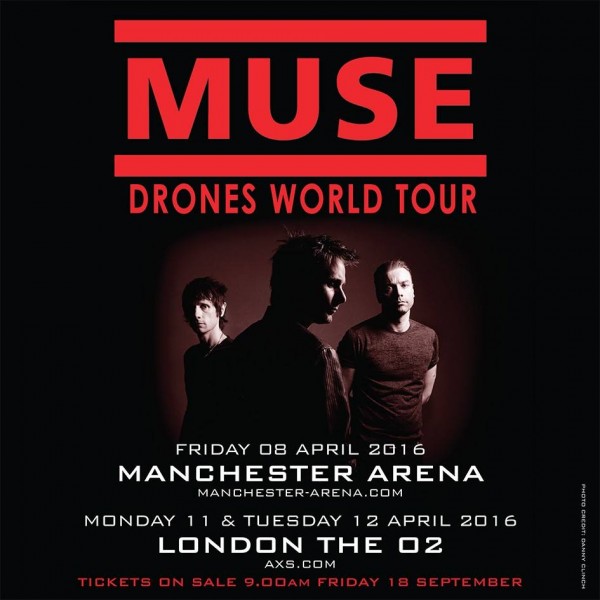 Muse 2016 Drones tour UK