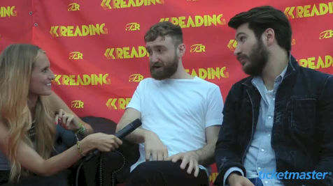 Sophie Eggleton chats to Twin Atlantic at Reading for Ticketmaster