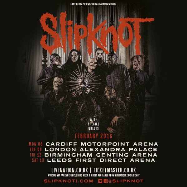 Slipknot 2016 uk tour