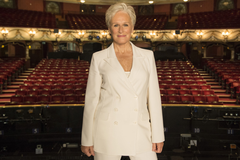 Glenn Close at the London Coliseum at the launch of Sunset Boulevard