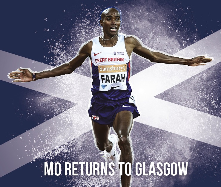 Glasgow Indoor Grand Prix Mo Farah