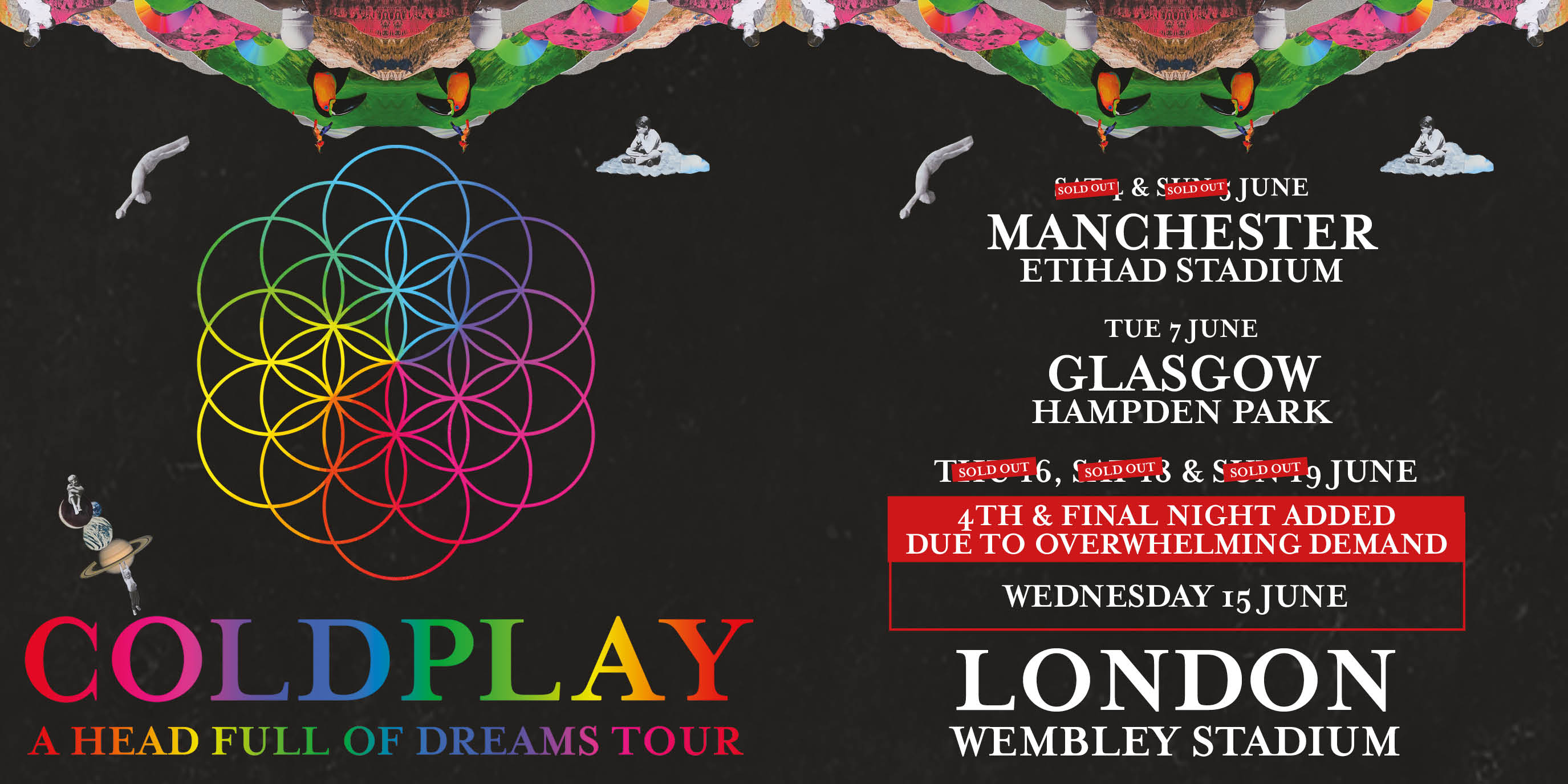 Coldplay add extra Wembley show