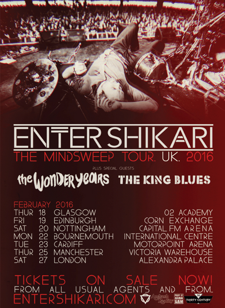 Enter Shikari UK tour 2016