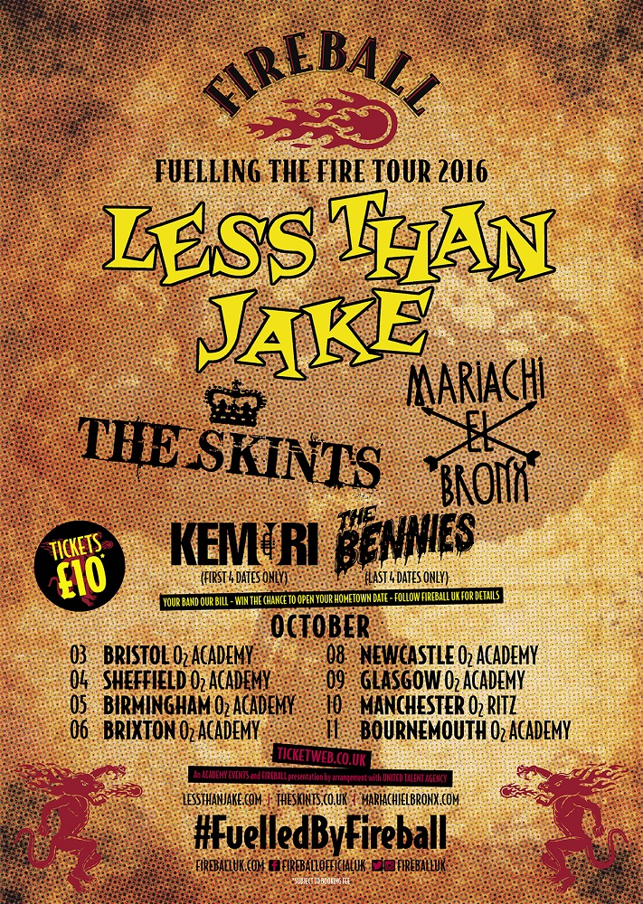 Fireball Fuelling the fire tour 2016