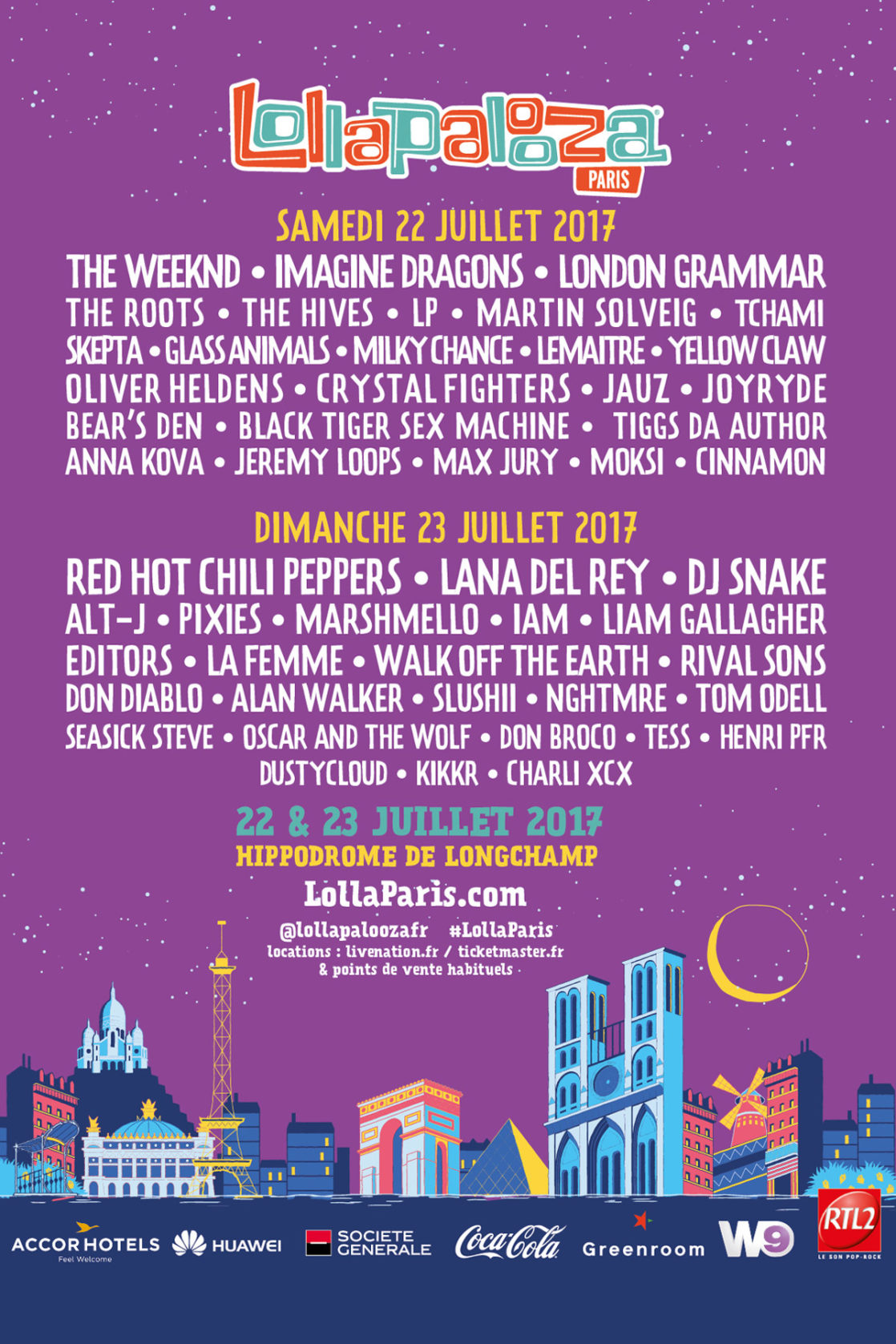 Win a pair of tickets to Lollapalooza in Paris