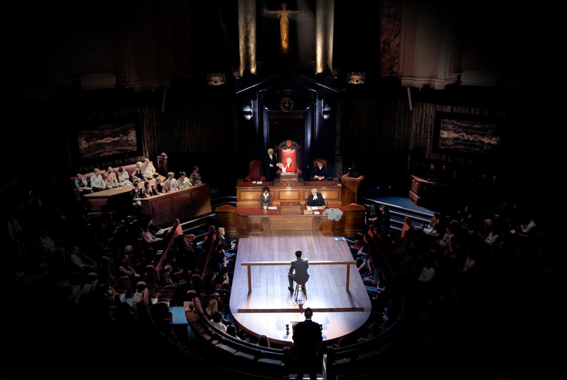 The cast in Witness for the Prosecution (Credit : Sheila Burnett)