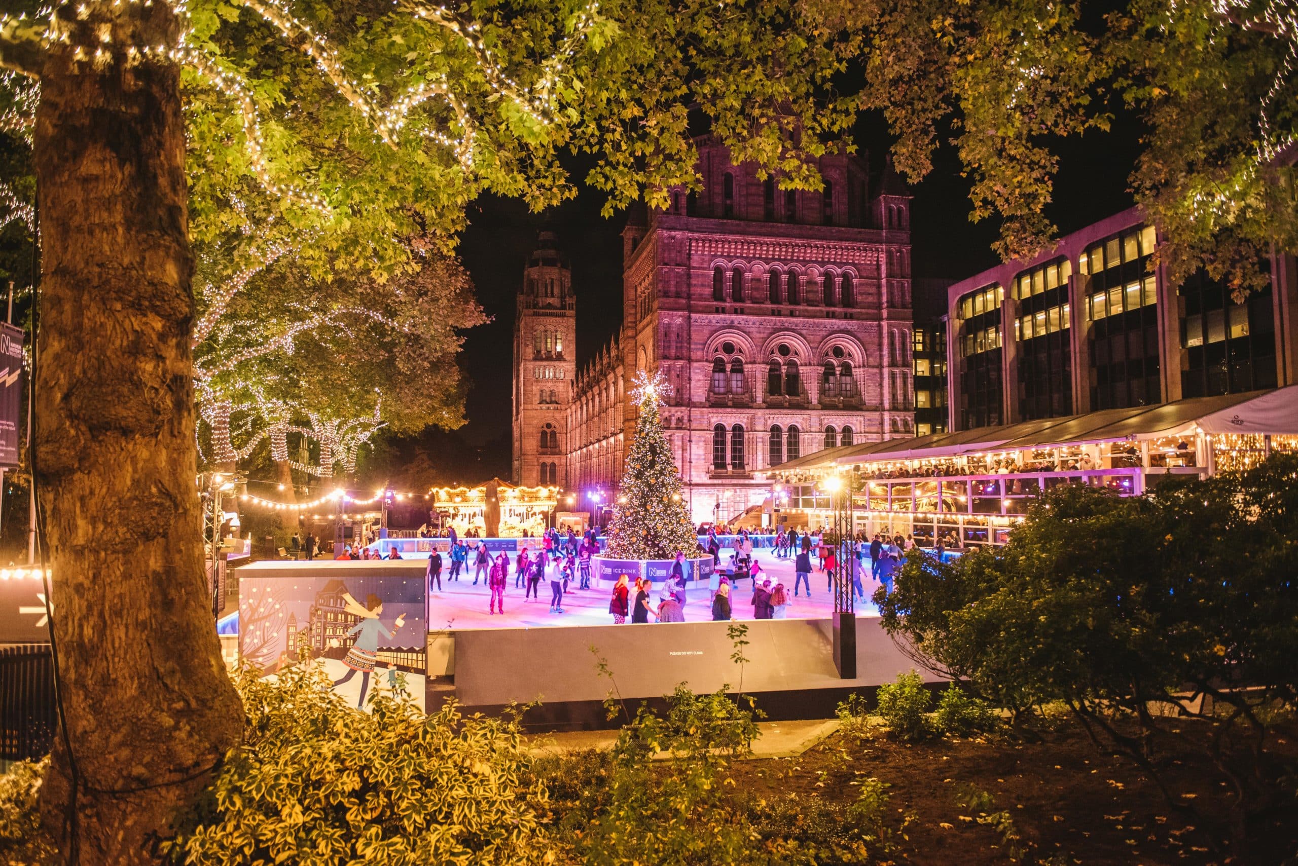 Spend NYE at the Natural History Museum Ice Rink
