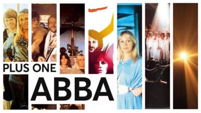 A montage of ABBA album art
