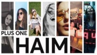 A montage of HAIM album art
