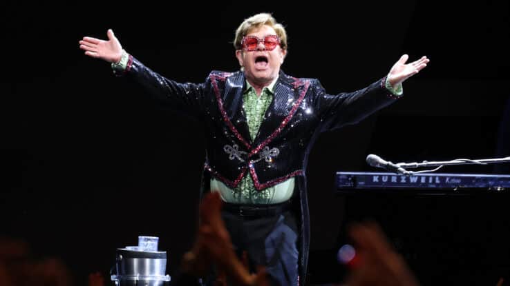 Elton John at the Farewell Yellow Brick Road Tour