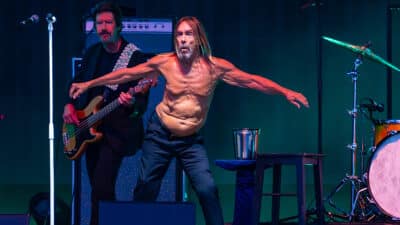 Iggy Pop performs at Dog Day Afternoon Festival 2023 at Crystal Palace Park on July 01, 2023 in London, England.
