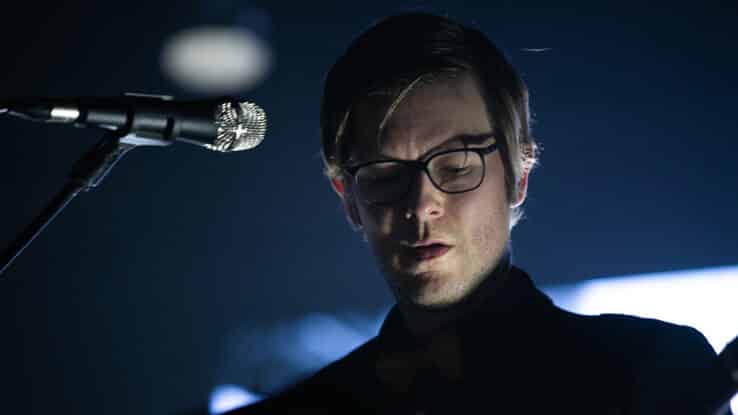 J. Willgoose Esq. of Public Service Broadcasting performs at the Olympia Theatre on January 31, 2019 in Dublin,