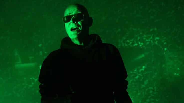 Andrew Eldritch of The Sisters Of Mercy performs at The Roundhouse