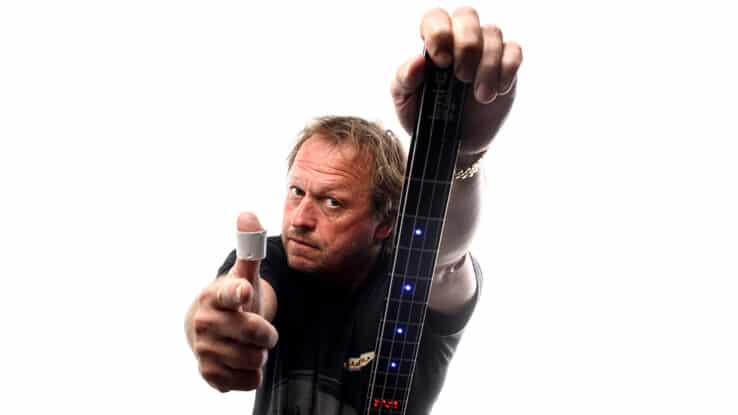 Mark King, lead singer and bassist of the band Level 42