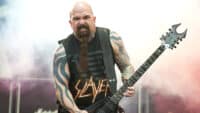 Kerry King of Slayer performs on stage during the first day of Sonisphere 2011