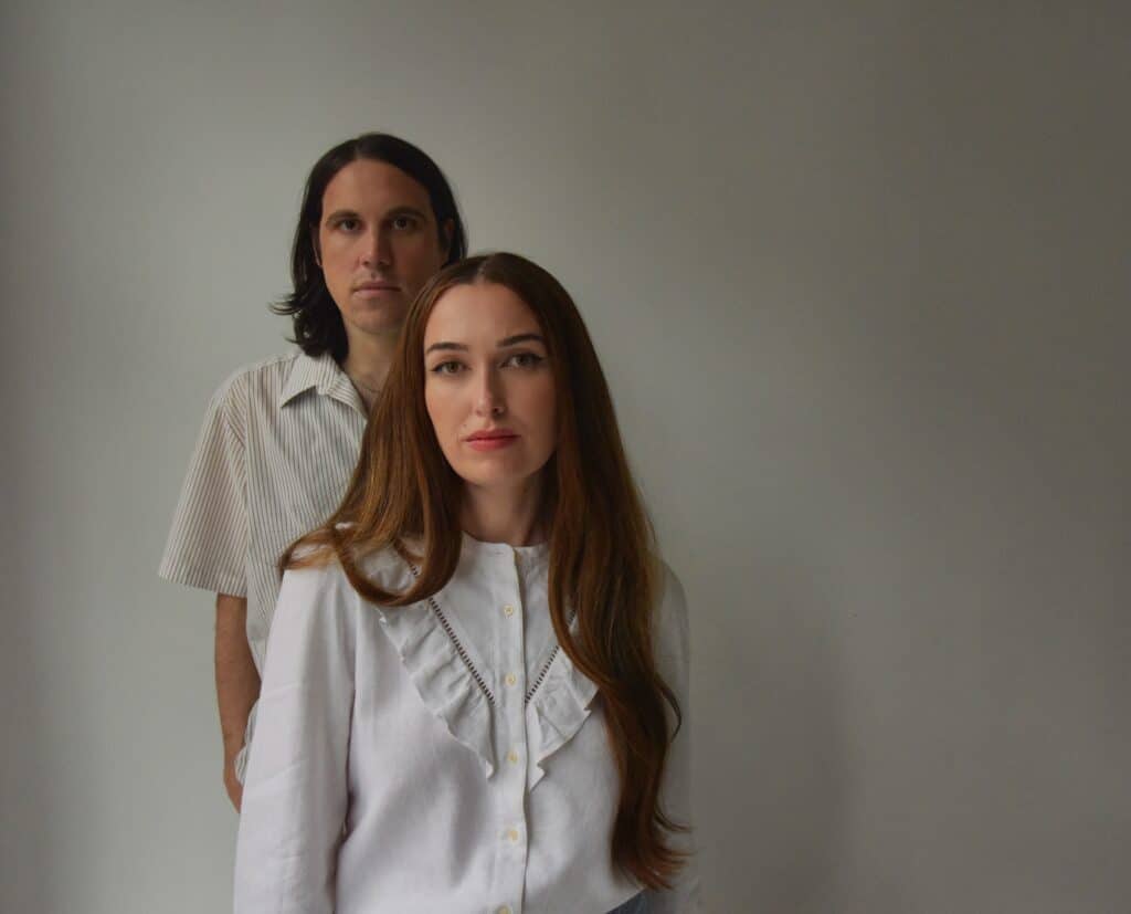 A promotional photo of Madeline and Brian of Cults.