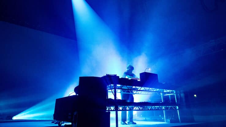 Jamie XX performs at Alexandra Palace