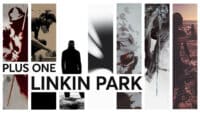 A montage of Linkin Park album art