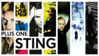 A montage of Sting and The Police album covers