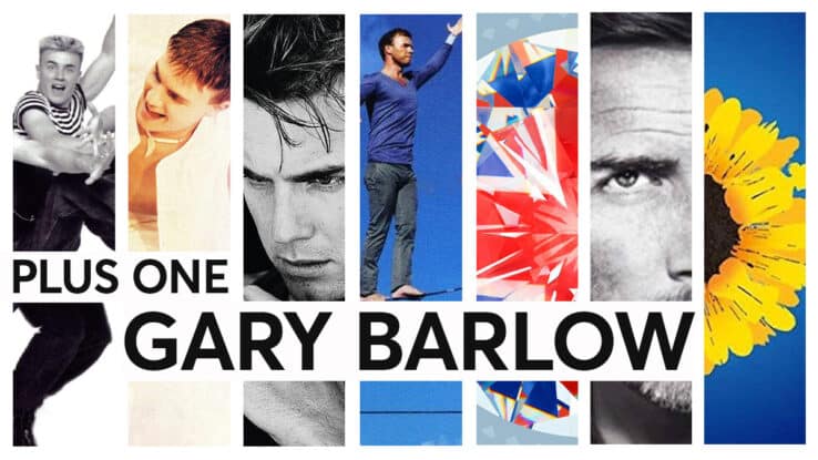 A montage of Gary Barlow and Take That album covers