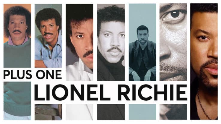 A montage of Lionel Richie album art