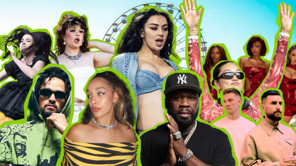 A montage of artists on the Parklife 2025 line-up