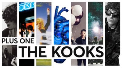 A montage of album art by The Kooks