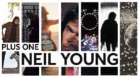 A montage of Neil Young album covers