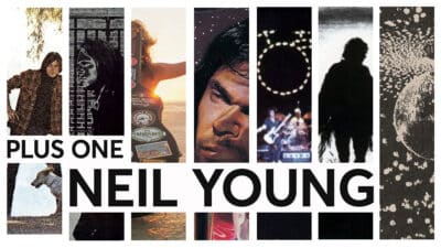 A montage of Neil Young album covers