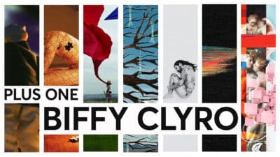 A montage of Biffy Clyro album art
