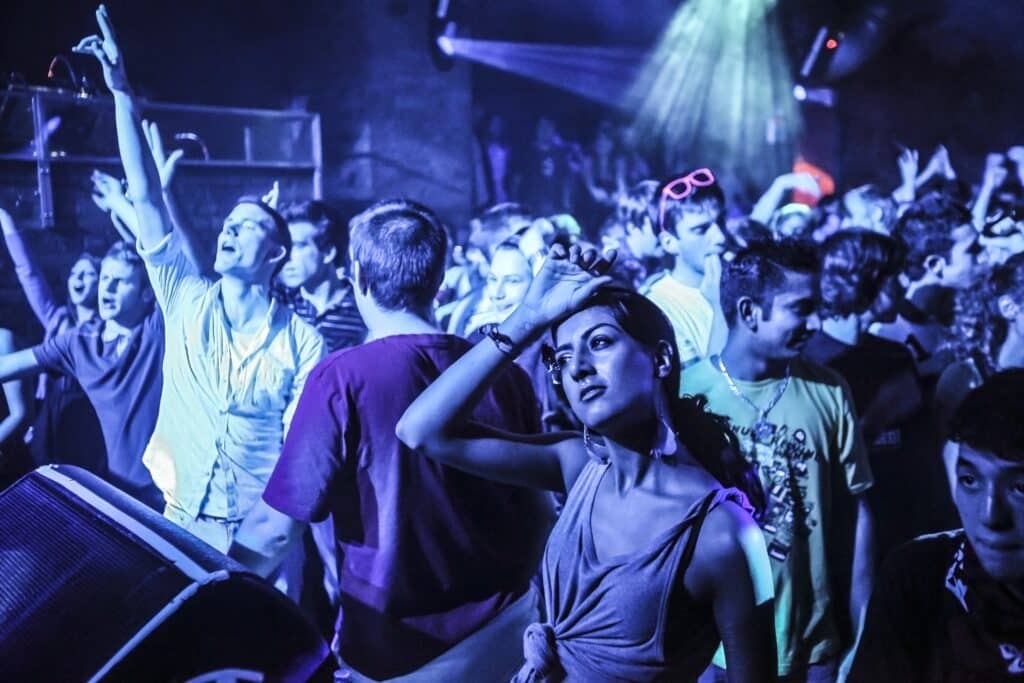 Crowd at Fabric nightclub, Farringdon, London