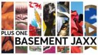 A montage of album art by Basement Jaxx