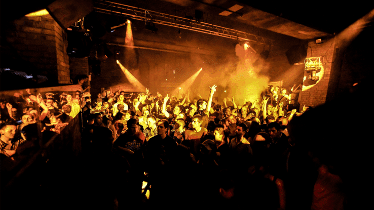 A crowd inside Fabric London nightclub