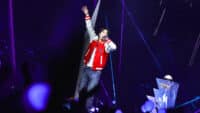 Jin performs at The O2, London.