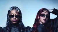 A promotional image of the rock duo Nova Twins.