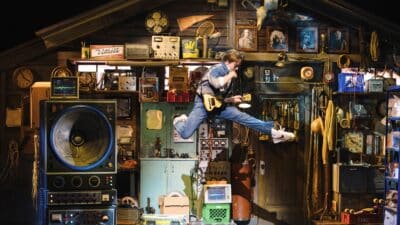 Marty McFly in Back To The Future at the Adelphi Theatre
