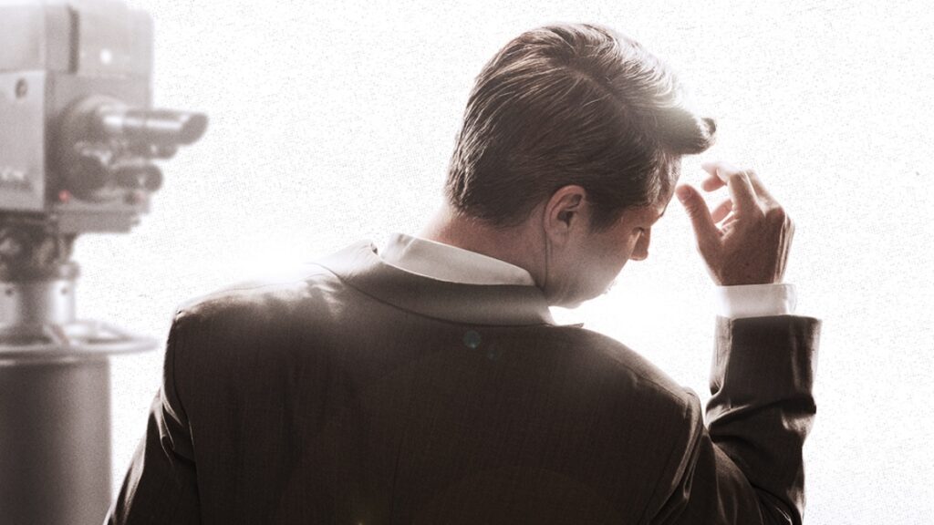 Sean Hayes in the West End production of Good Night, Oscar at the Barbican Theatre