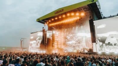 The main stage at Leeds Festival
