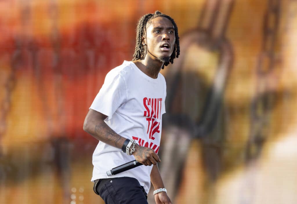 The rapper OsamaSon performing live onstage