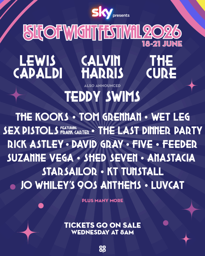 Poster for the Isle of Wight festival 2026