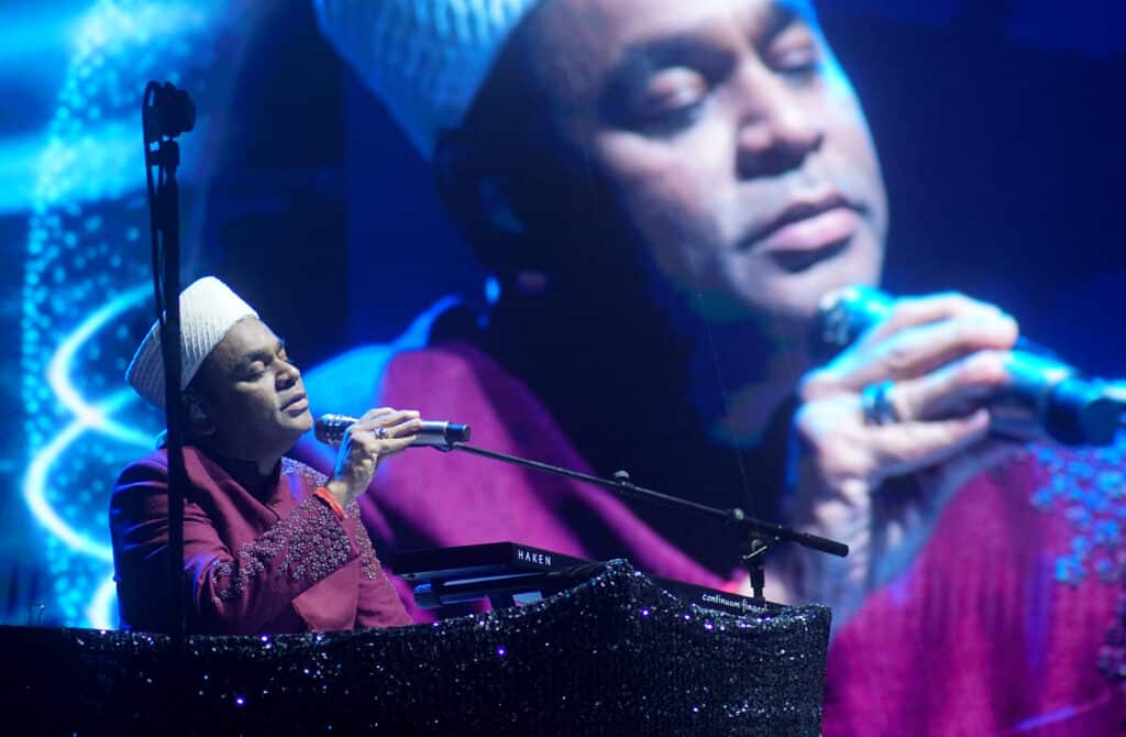A.R. Rahman performs live onstage