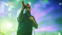 Neil Fallon from Clutch performs onstage