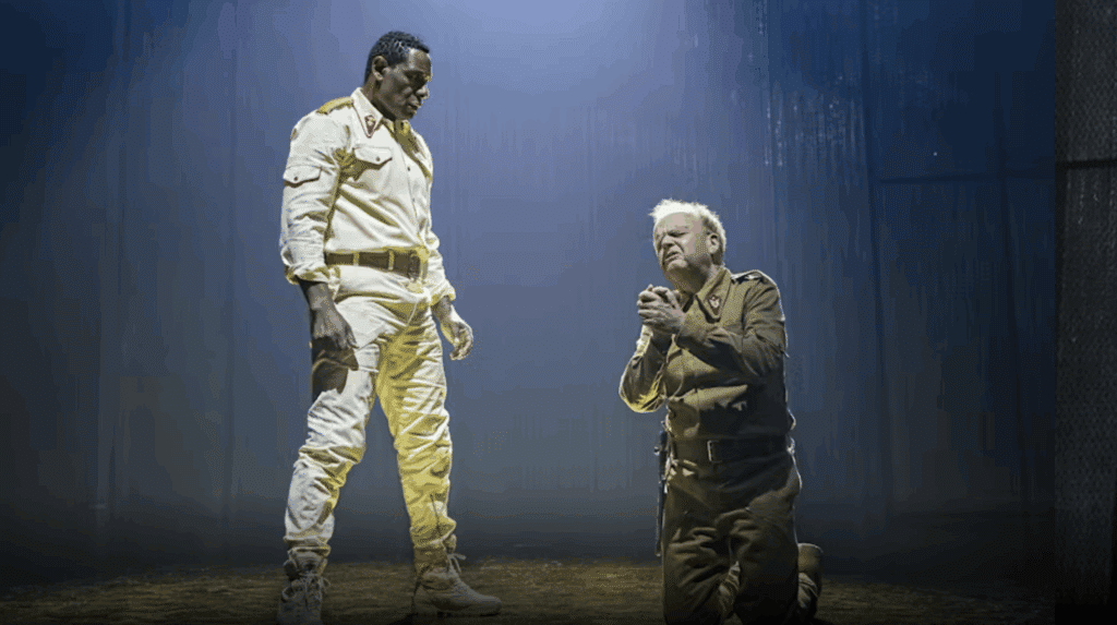 A live performance of Othello on the West End